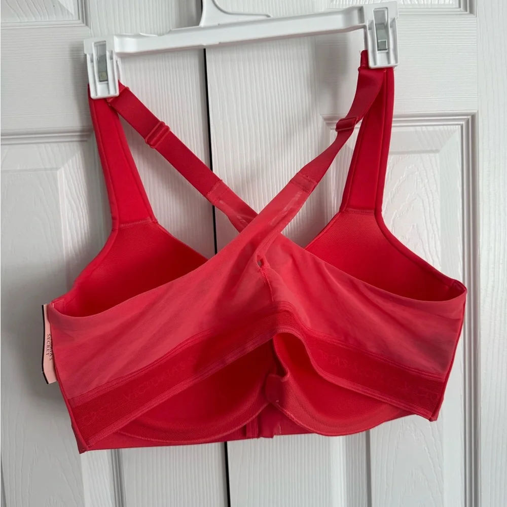 VS Knockout Maximum Support Front-close Sports Bra - SALMON - Picture 2 of 2